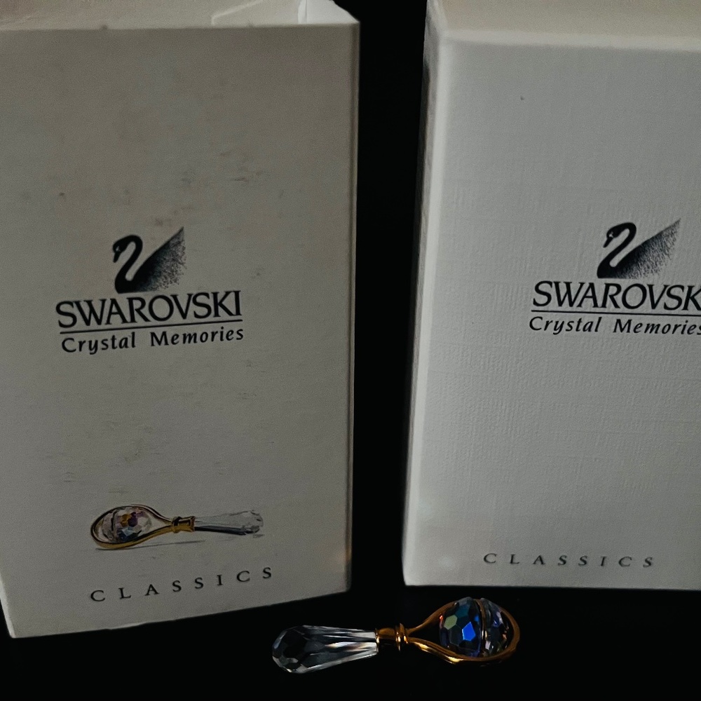 Swarovski Crystal Memories Babby Rattle